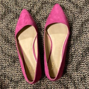 Pink flats